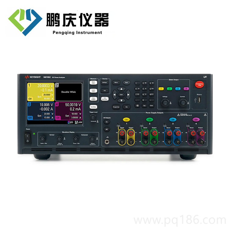 N6705C 直流電源分析儀，模塊化，600 W，4 個插槽